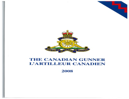 The Canadian Gunner L'artilleur Canadien 2008