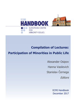 Compilation of Lectures: Participation of Minorities in Public Life