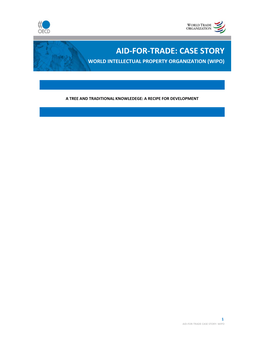 Aid-For-Trade: Case Story