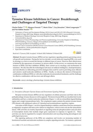 Tyrosine Kinase Inhibitors in Cancer: Breakthrough and Challenges of Targeted Therapy