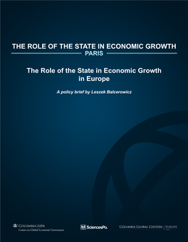 The Role of the State in Economic Growth Paris