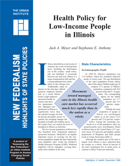 Health Policy for Low-Income People in Illinois