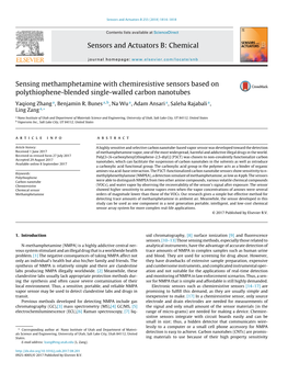 Sensing Methamphetamine with Chemiresistive Sensors Based On