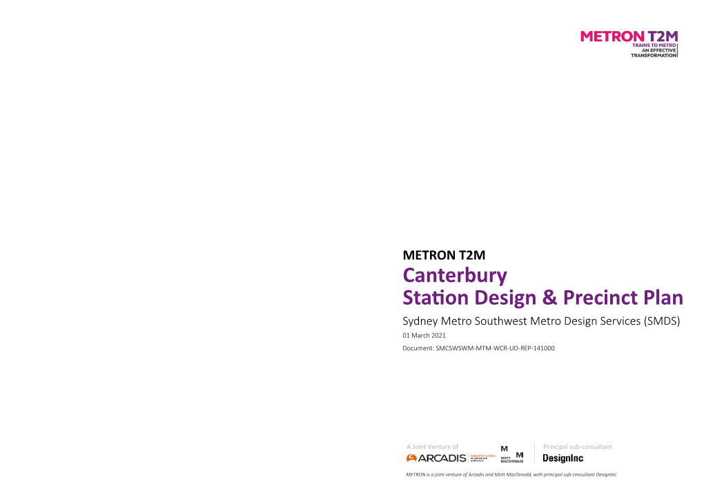 Canterbury Station Design and Precinct Plan