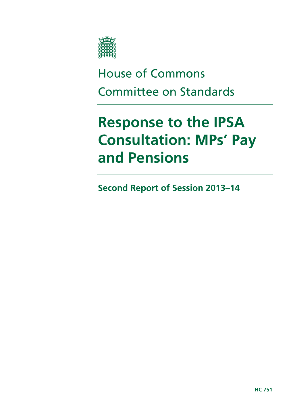 Mps' Pay and Pensions