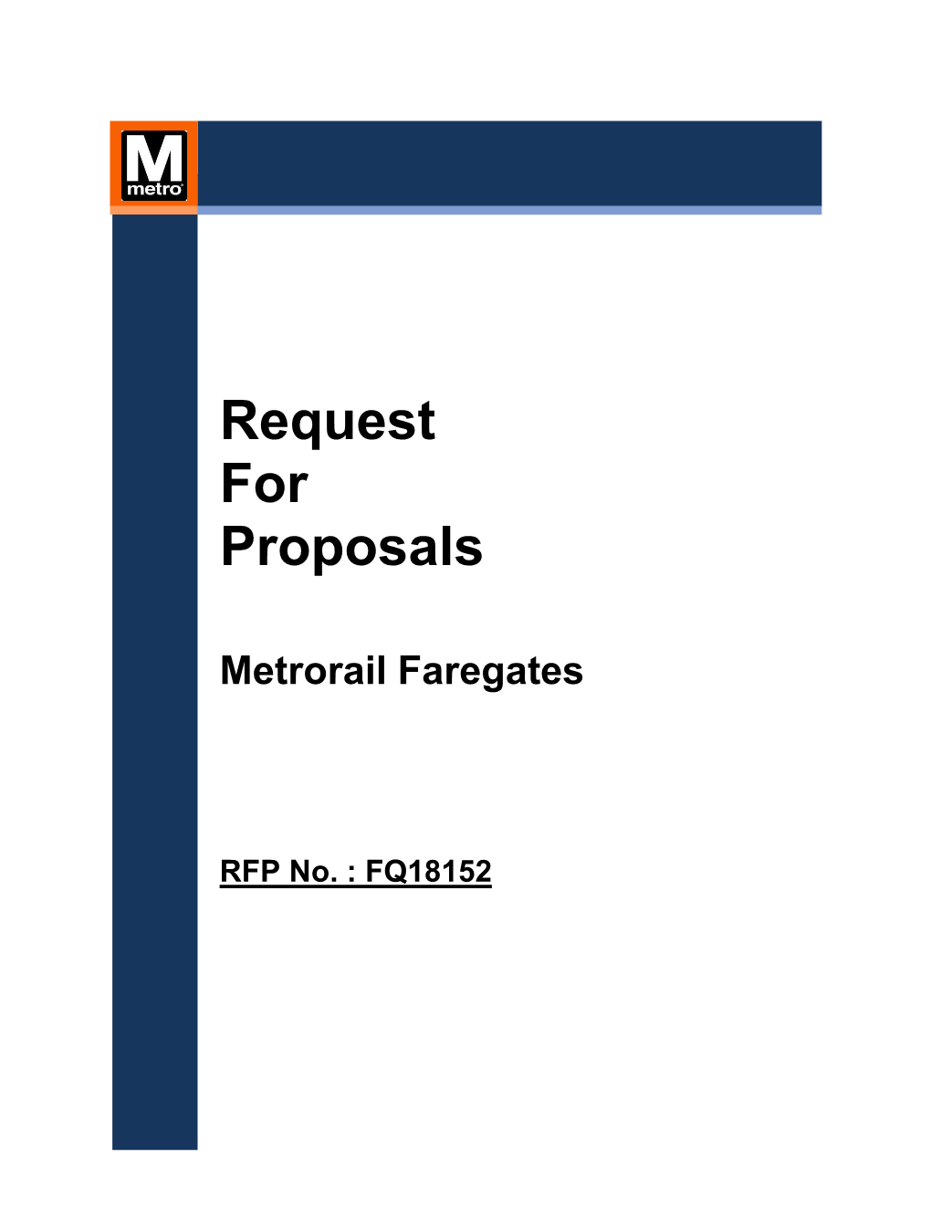 Request for Proposals