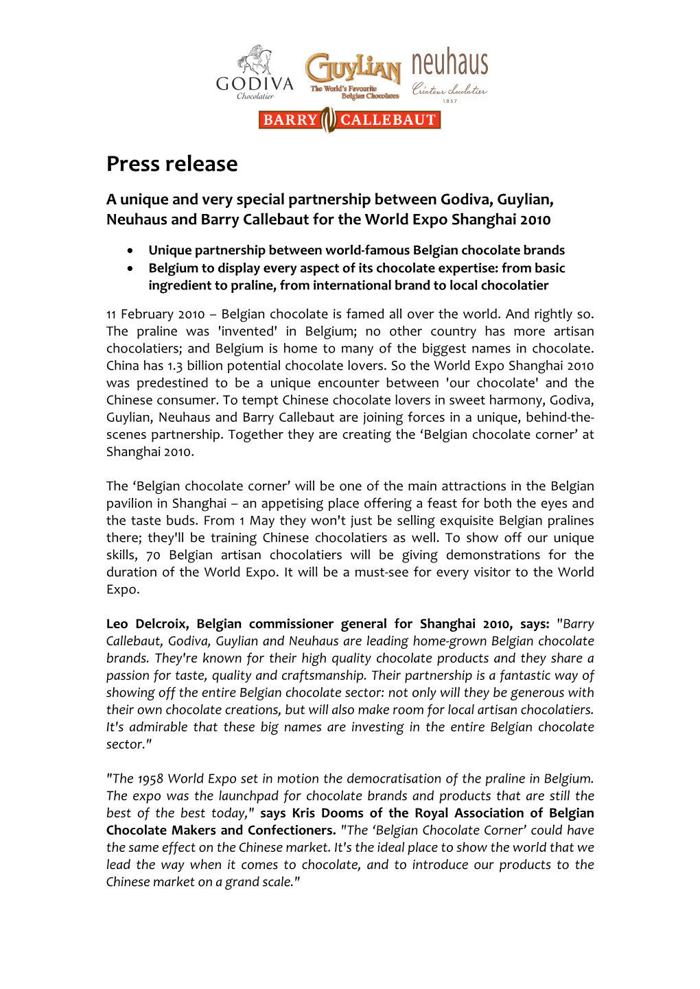 Press Release