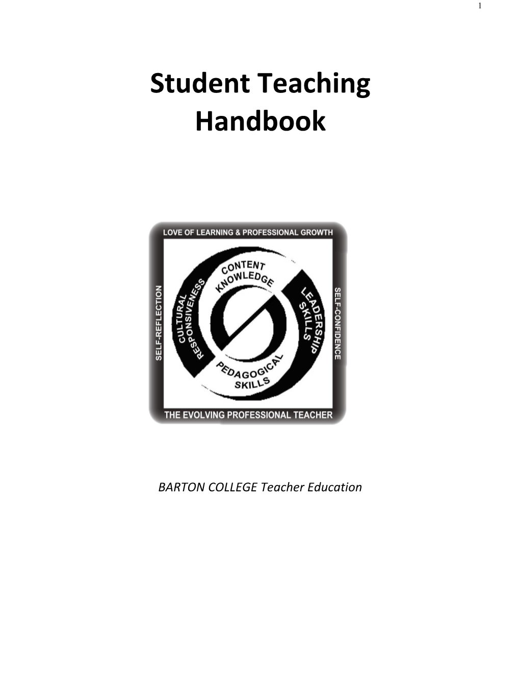 Student Teacher Handbook