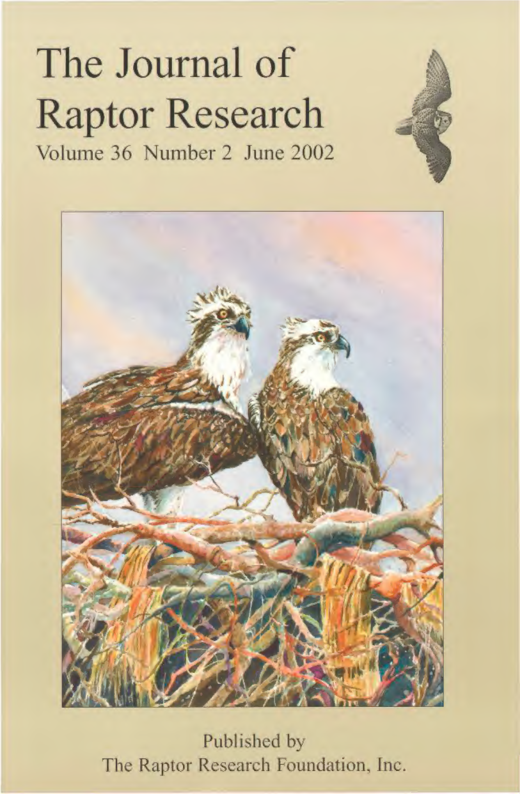 The Journal of Raptor Research Volume 36 Number 2 June 2002