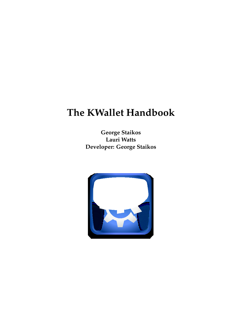 The Kwallet Handbook