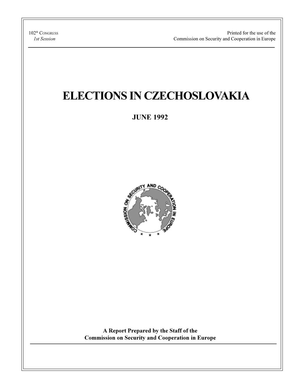 Elections in Czechoslovakia