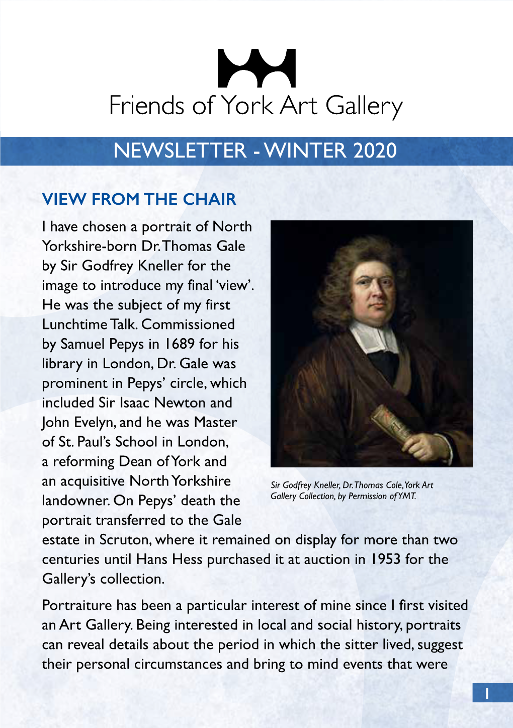 Newsletter - Winter 2020