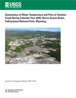 Systematics of Water Temperature and Flow at Tantalus Creek During Calendar Year 2005, Norris Geyser Basin, Yellowstone National Park, Wyoming