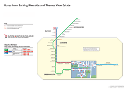 Buses from Barking Riverside and Thames View Estate