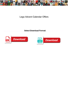 Lego Advent Calendar Offers