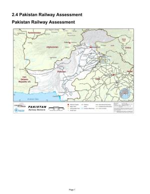 2.4 Pakistan Railway Assessment Pakistan Railway Assessment