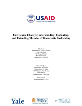 Understanding, Evaluating, and Extending Theories of Democratic Backsliding