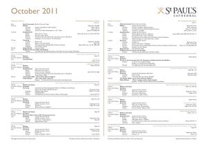 Music List 16 October 2011