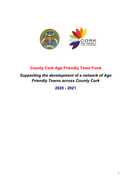 Cork County Age Friendly Town Fund 2020 Information