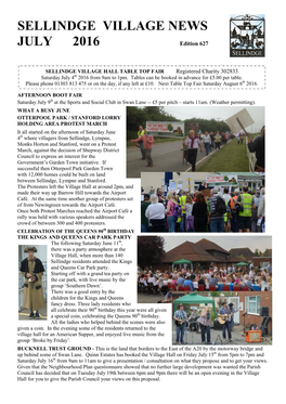 Sellindge Village News July 2016