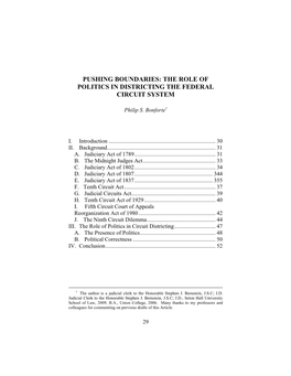 The Role of Politics in Districting the Federal Circuit System