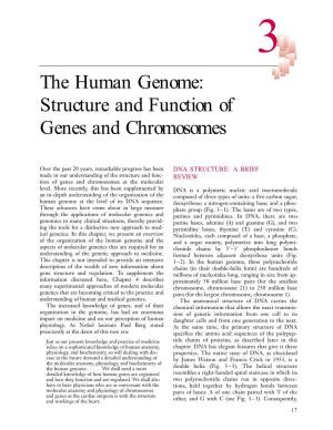 The Human Genome: Structure and Function of Genes and Chromosomes