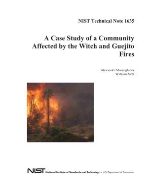 A Case Study of a Community Affected by the Witch and Guejito Fires