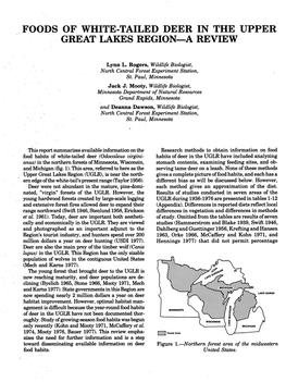 Foods of White-Tailed Deer in the Upper Great Lakes Region--A Review