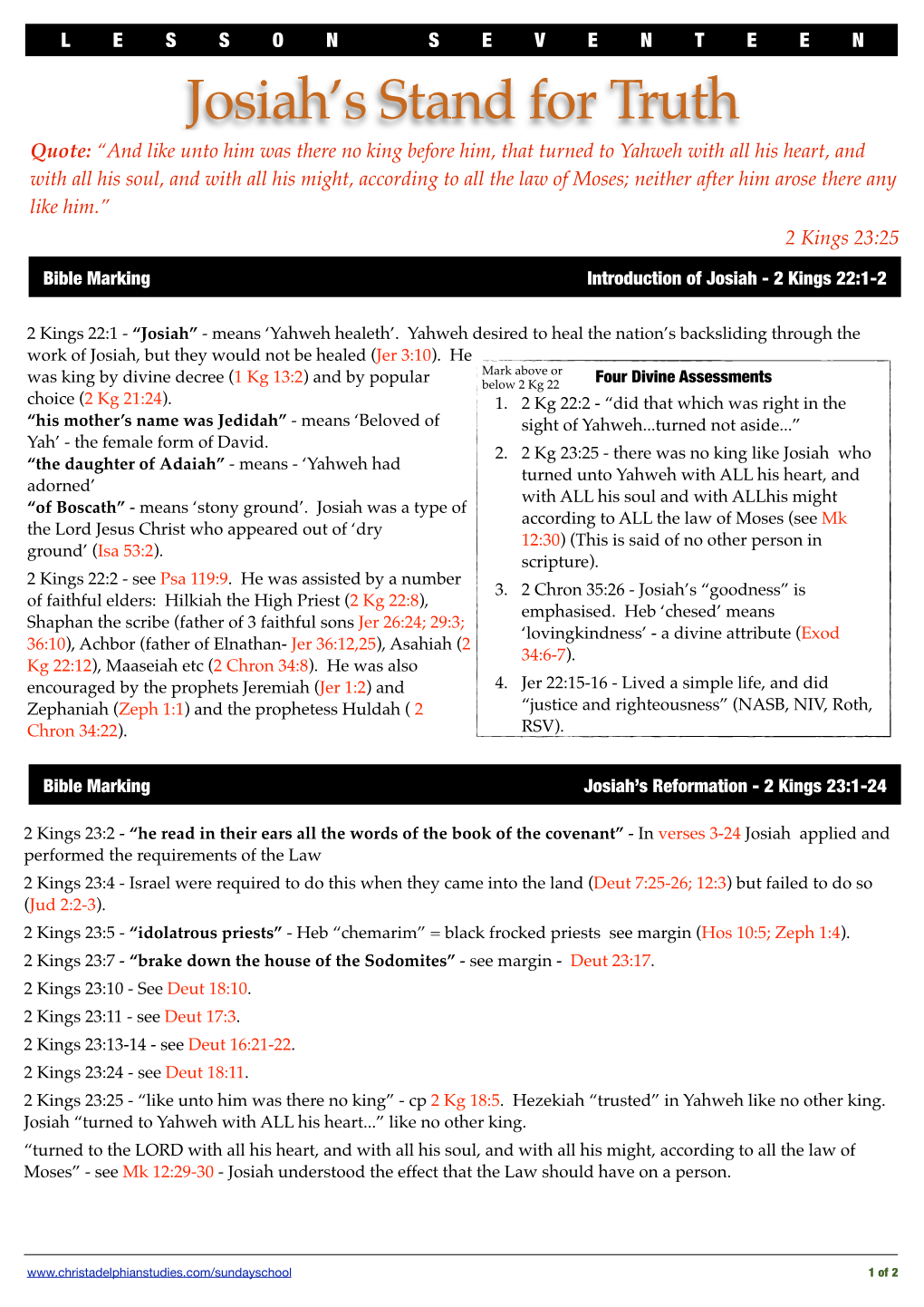 17. Bible Marking