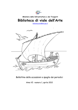 Bollettino Delle Accessioni E Spoglio Dei Periodici 2012