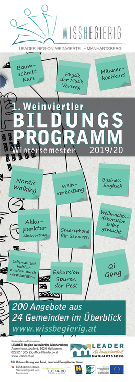 BILDUNGS PROGRAMM Wintersemester 2019/20