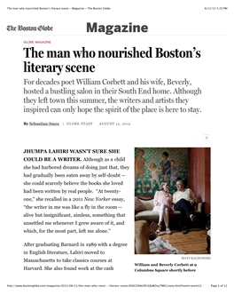 The Man Who Nourished Boston's Literary Scene