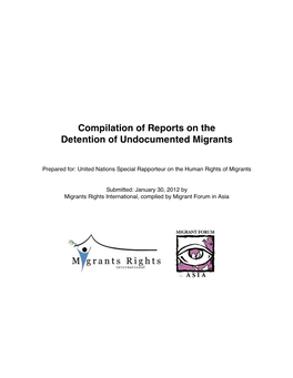 Report on the Detention of Undocumented Migrants