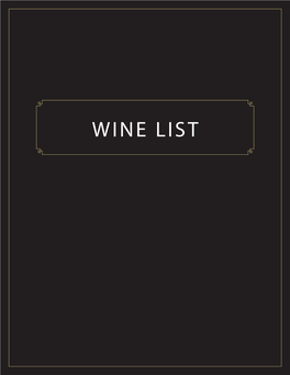 Wine List Sparkling