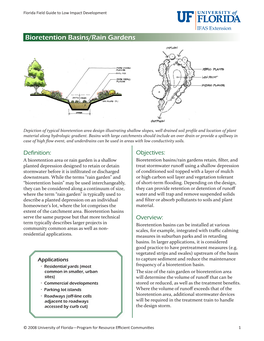 Bioretention Basins/Rain Gardens