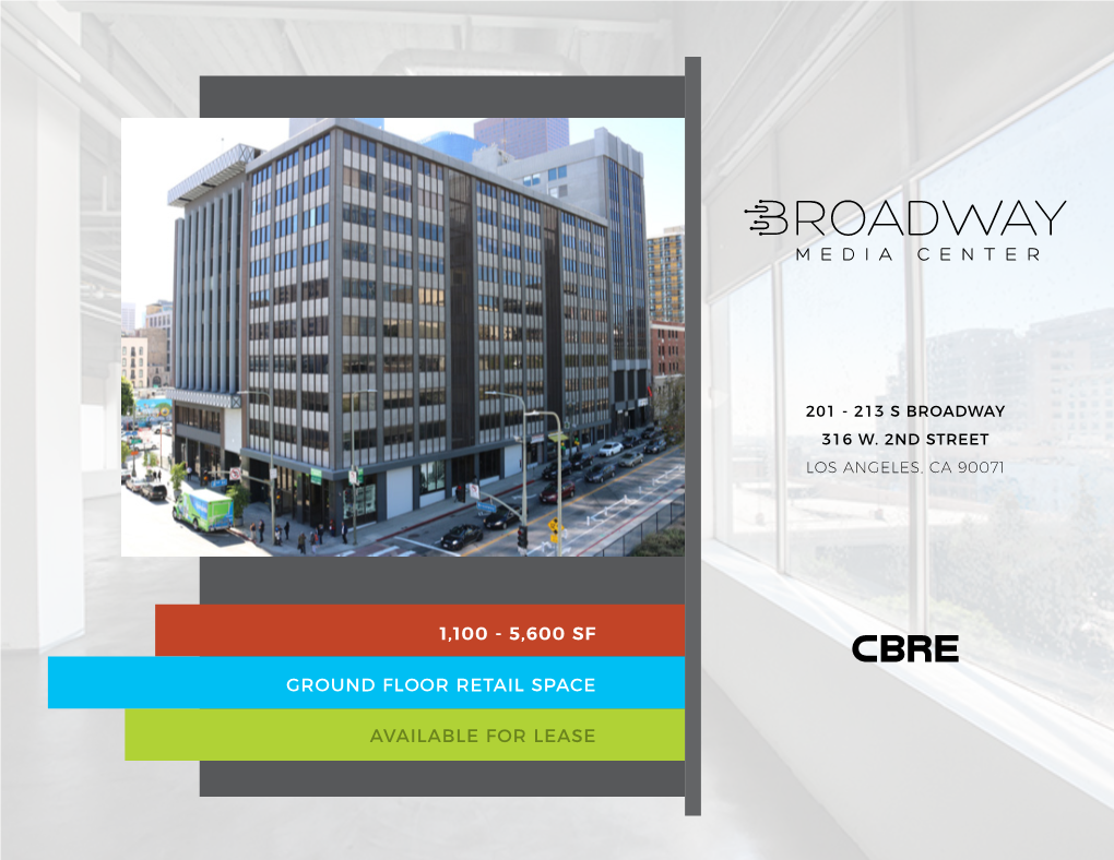 Ground Floor Retail Space Available for Lease ±1,100