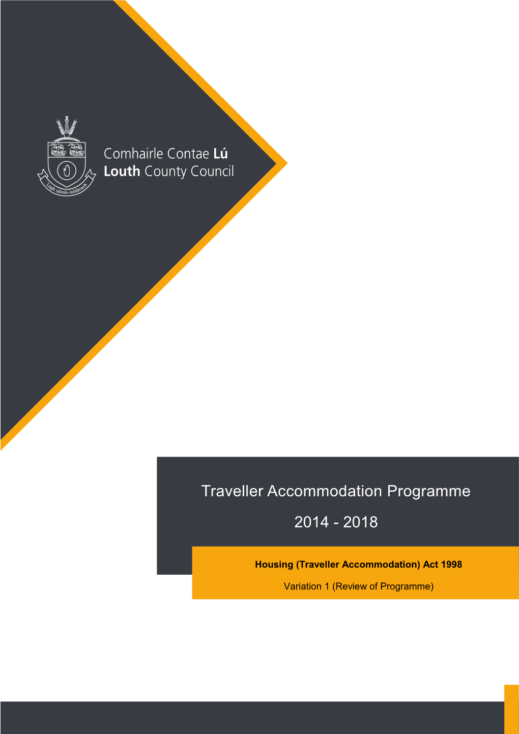 Traveller Accommodation Programme 2014 - 2018