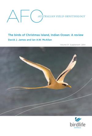 The Birds of Christmas Island, Indian Ocean: a Review David J