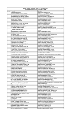 Deposit Ac List Transfer to Deaf