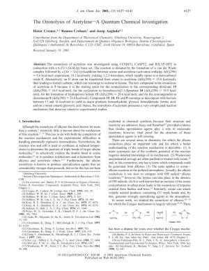 The Ozonolysis of Acetylenesa Quantum Chemical Investigation