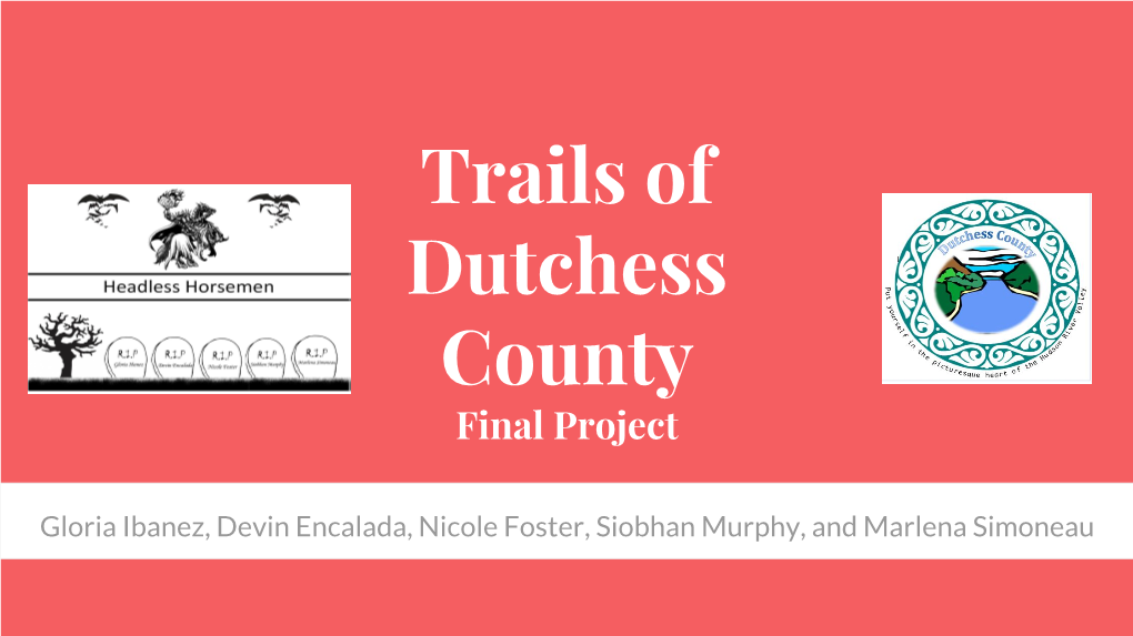 Trails of Dutchess County Final Project