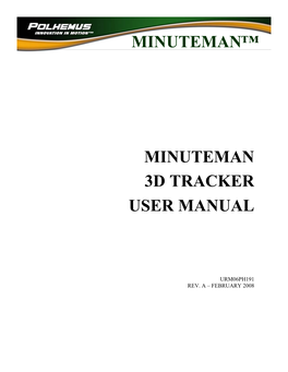 Minuteman Manual