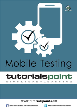 Download Mobile Testing Tutorial (PDF Version)