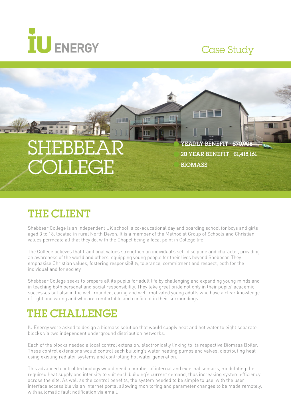 Shebbear College Is an Independent UK School; a Co-Educational Day and Boarding School for Boys and Girls Aged 3 to 18, Located in Rural North Devon