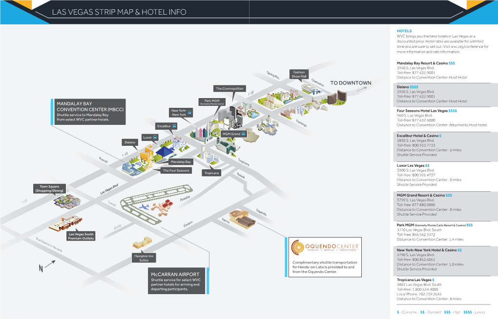 Las Vegas Strip Map & Hotel Info