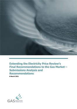 Extending the Electricity Price Review's