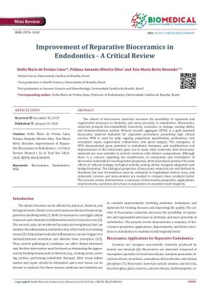 Improvement of Reparative Bioceramics in Endodontics - a Critical Review
