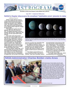 NASA Administrator Charles Bolden Visits Ames
