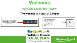 Calne January 2021 Consultation to Inform Wiltshire Local Plan Review