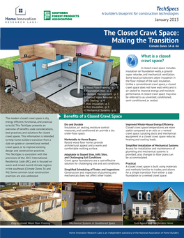 The Closed Crawl Space: Making the Transition Climate Zones 3A & 4A